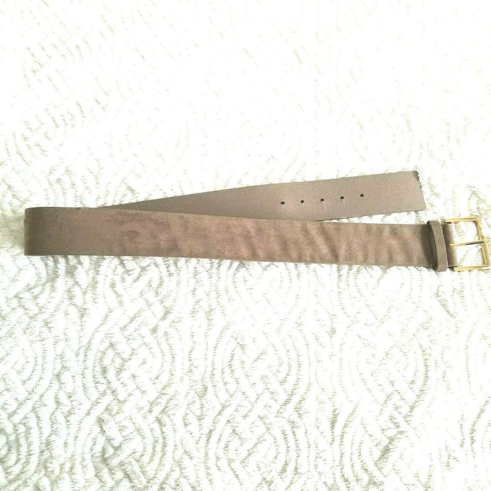 FOREVER 21 Women's S/M Green Wide Waist Belt Gold